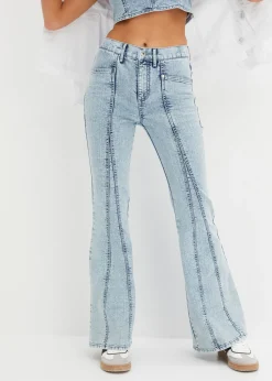bonprix bonprix Pantalón vaquero, high waist azul hielo denim Clearance