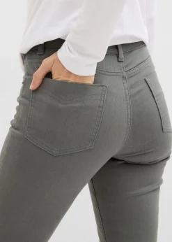 bonprix bonprix Pantalones acortados de sarga Verde eucalipto Outlet