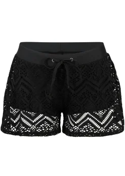 bonprix bonprix Pantalones de baño con encaje Negro Discount