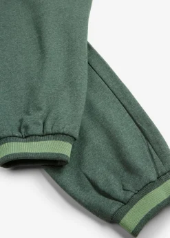 bonprix bonprix Pantalones de chándal de mezcla de algodón (2 unidades) negro + verde oscuro jaspeado Best
