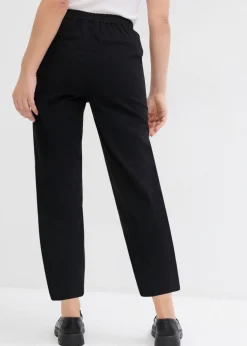 bonprix bonprix Pantalones sin cierre de mezcla de algodón Negro Hot