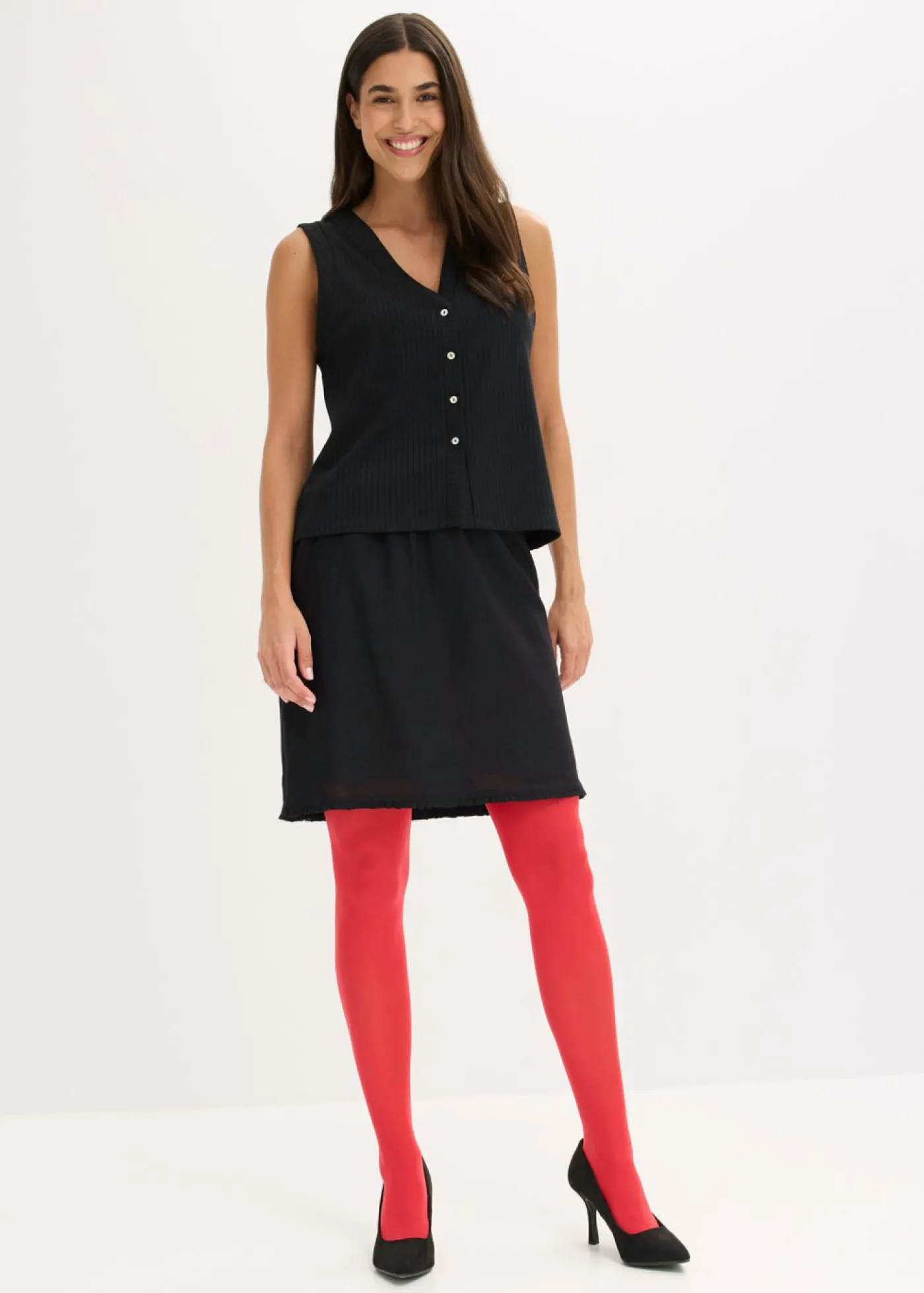 bonprix bonprix Pantis de 30 den rojo cayena Hot