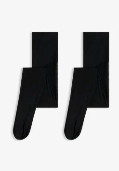 bonprix bonprix Pantis de 30 den con cinturilla cómoda (2 unidades) Negro Hot