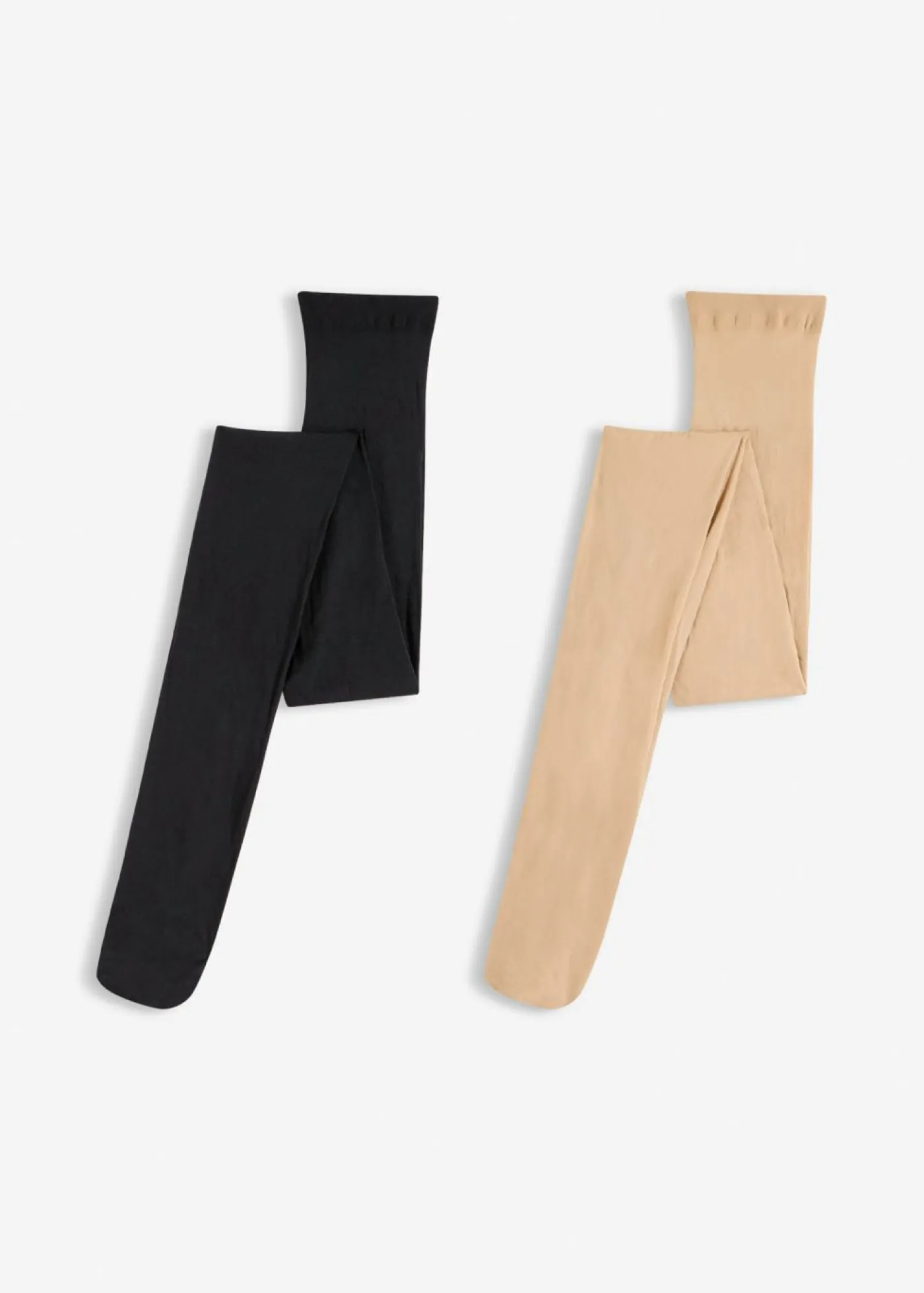 bonprix bonprix Pantis de 50 den (2 unidades) Beige claro/negro New