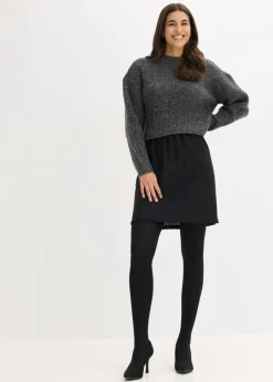 bonprix bonprix Pantis moldeadores opacos de 80 den con control de abdomen y cinturilla cómoda Negro Outlet