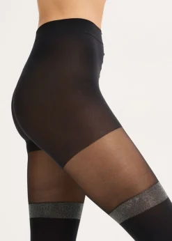 bonprix bonprix Panty Negro-plata Best