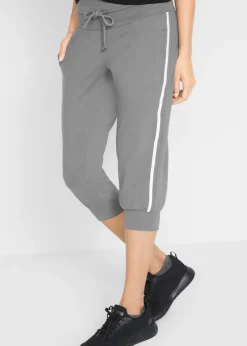 bonprix bonprix Paquete de 2 braguitas deportivas elásticas, 3/4 de largo, nivel 1 negro+gris ahumado Best