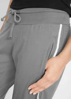 bonprix bonprix Paquete de 2 braguitas deportivas elásticas, 3/4 de largo, nivel 1 negro+gris ahumado Best