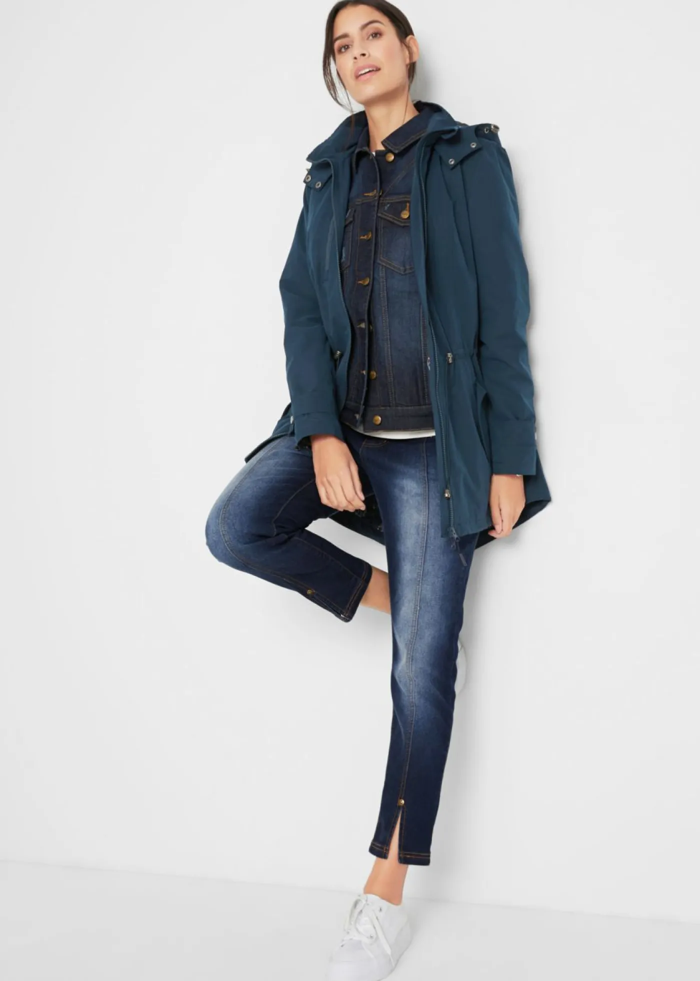 bonprix bonprix Parka Azul oscuro Discount