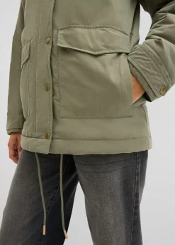 bonprix bonprix Parka acolchada Verde oliva