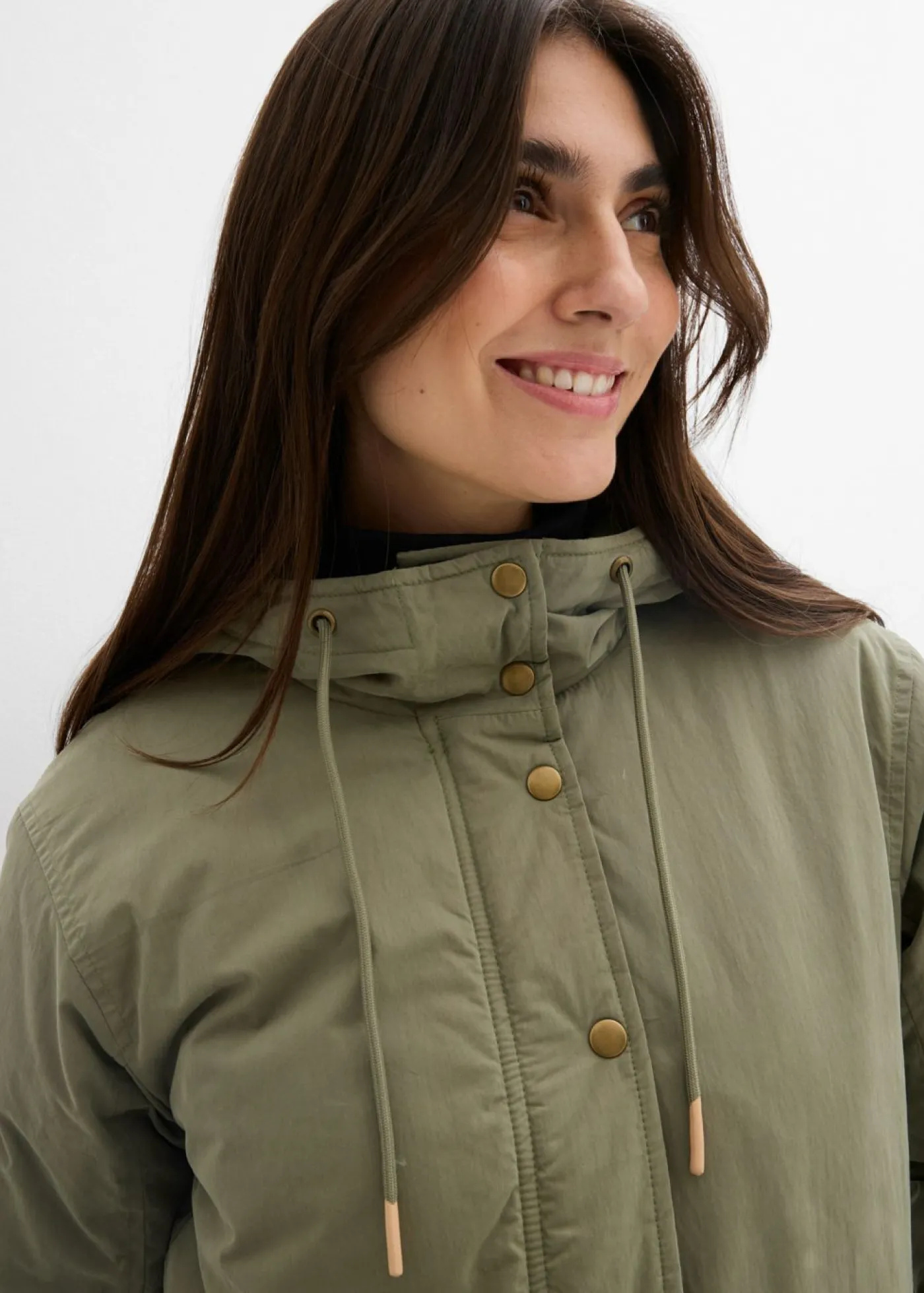 bonprix bonprix Parka acolchada Verde oliva