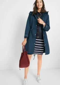 bonprix bonprix Parka con capucha Azul marino Hot