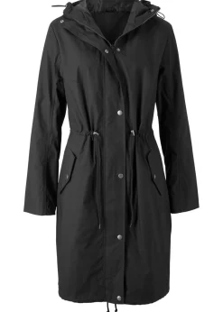 bonprix bonprix Parka con capucha Negro Discount