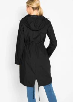 bonprix bonprix Parka con capucha Negro Discount