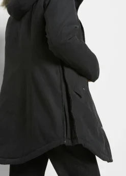 bonprix bonprix Parka con cremallera lateral para ajustar la anchura Negro Sale