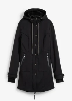 bonprix bonprix Parka de tejido Softshell Negro