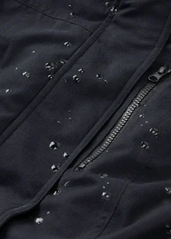 bonprix bonprix Parka funcional impermeable con forro de peluche en la capucha Negro Sale
