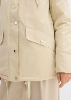 bonprix bonprix Parka ligeramente acolchada Arena claro Online