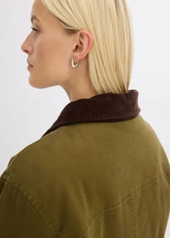 bonprix bonprix Parka oversize oliva-marrón oscuro Clearance