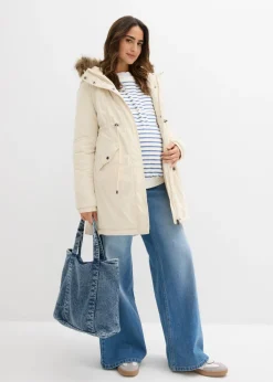 bonprix bonprix Parka premamá 3 en 1 con inserto de porteo Crudo New