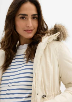 bonprix bonprix Parka premamá 3 en 1 con inserto de porteo Crudo New