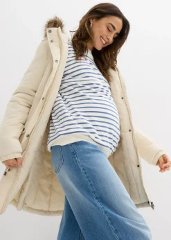 bonprix bonprix Parka premamá 3 en 1 con inserto de porteo Crudo New
