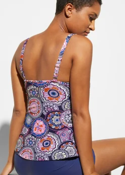 bonprix bonprix Parte superior de tankini púrpura/rosa caliente Online