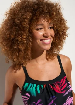 bonprix bonprix Parte superior del tankini negro/naranja rojo/rojo granate/turquesa/violeta Hot