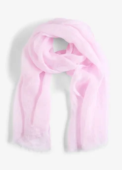 bonprix bonprix Pañuelo de lino veraniego rosa cristal Outlet