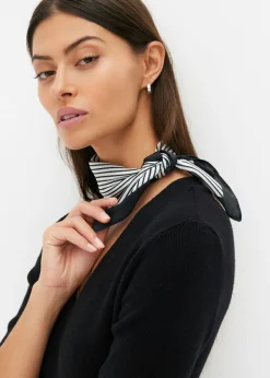 bonprix bonprix Pañuelo Nicky con rayas Blanco crema-negro Outlet
