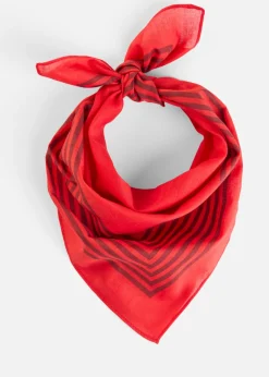 bonprix bonprix Pañuelo Nicky de algodón puro fresa-rojo rubí con rayas Outlet