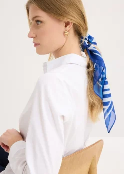 bonprix bonprix Pañuelo pequeño con estampado gráfico Azul ártico Best