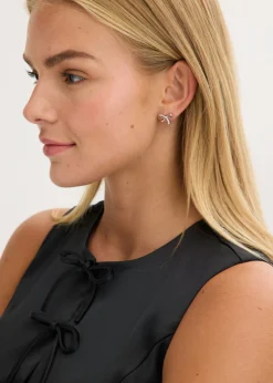 bonprix bonprix Pendientes de acero inoxidable Plata New