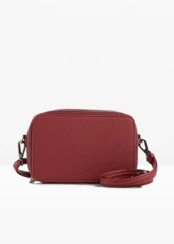 bonprix bonprix Pequeño bolso estilo bandolera con correa desmontable Rojo rubí Discount