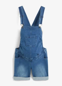 bonprix bonprix Peto corto premamá 2 en 1 Azul piedra Sale