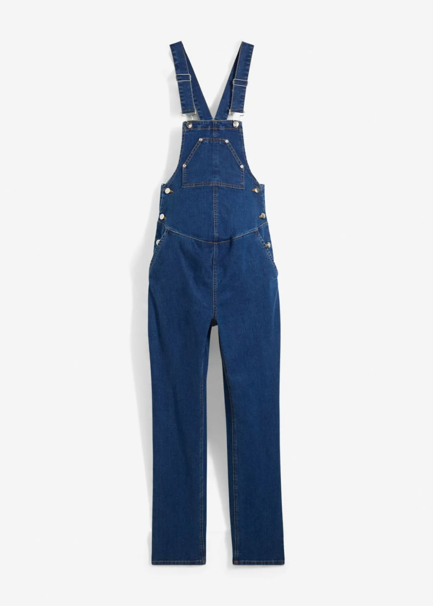 bonprix bonprix Peto premamá con cintura ajustable, pierna recta Denim Outlet