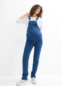 bonprix bonprix Peto premamá con cintura ajustable, pierna recta Denim Outlet