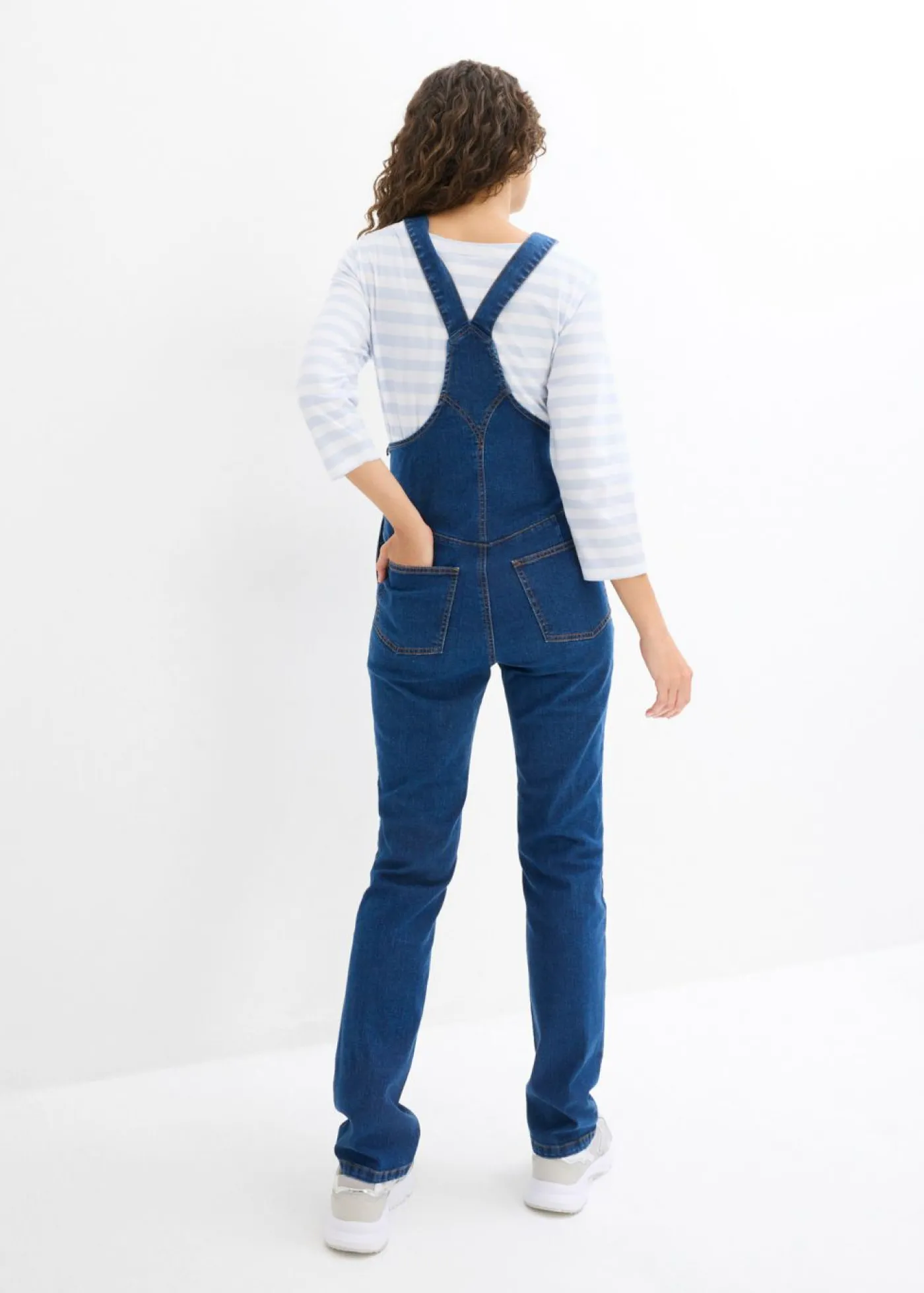 bonprix bonprix Peto premamá con cintura ajustable, pierna recta Denim Outlet