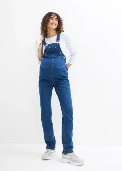 bonprix bonprix Peto premamá con cintura ajustable, pierna recta Denim Outlet
