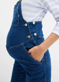 bonprix bonprix Peto premamá con cintura ajustable, pierna recta Denim Outlet