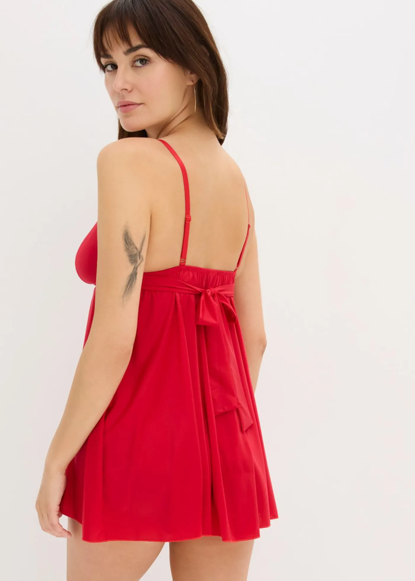 bonprix bonprix Picardías + braguita (2 piezas) rojo intenso Hot