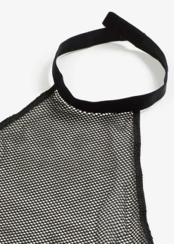 bonprix bonprix Picardías anudado al cuello + tanga de talle alto (2 piezas) Negro Online