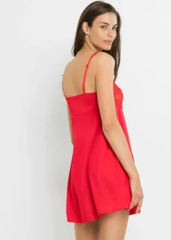 bonprix bonprix Picardías con efecto brillante Rojo New