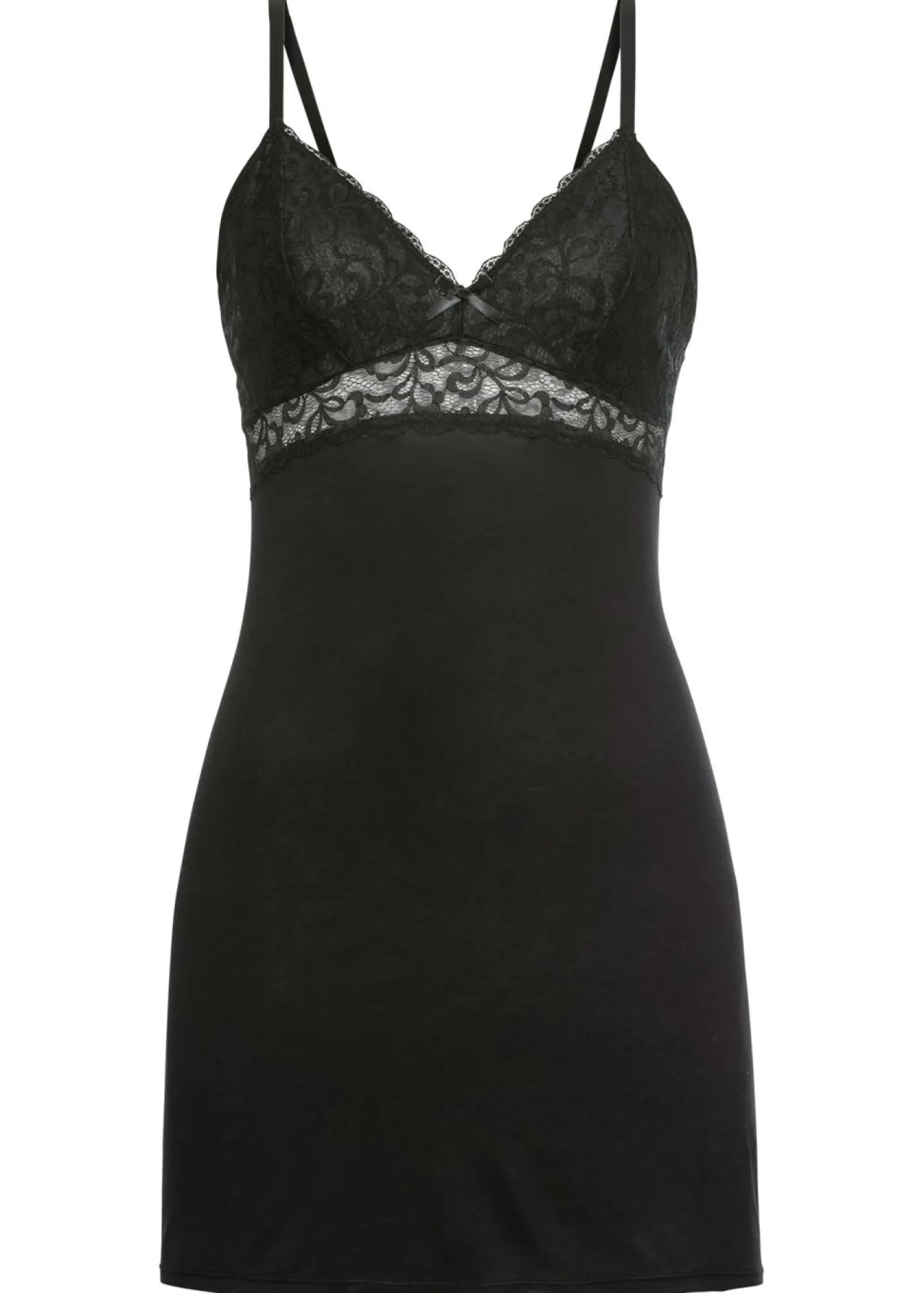 bonprix bonprix Picardías de mezcla de viscosa suave Negro Online