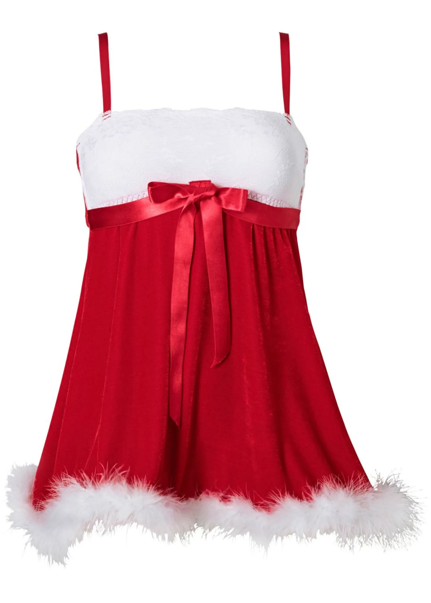 bonprix VENUS Picardías navideño Rojo-blanco Outlet