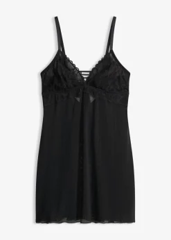 bonprix bonprix Picardías sin aros con encaje de corazones Negro Sale