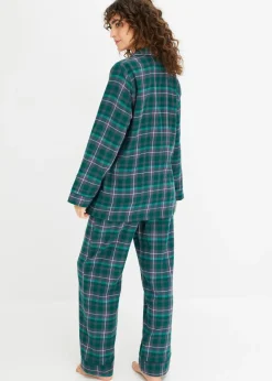 bonprix bonprix Pijama verde bosque a cuadros Outlet