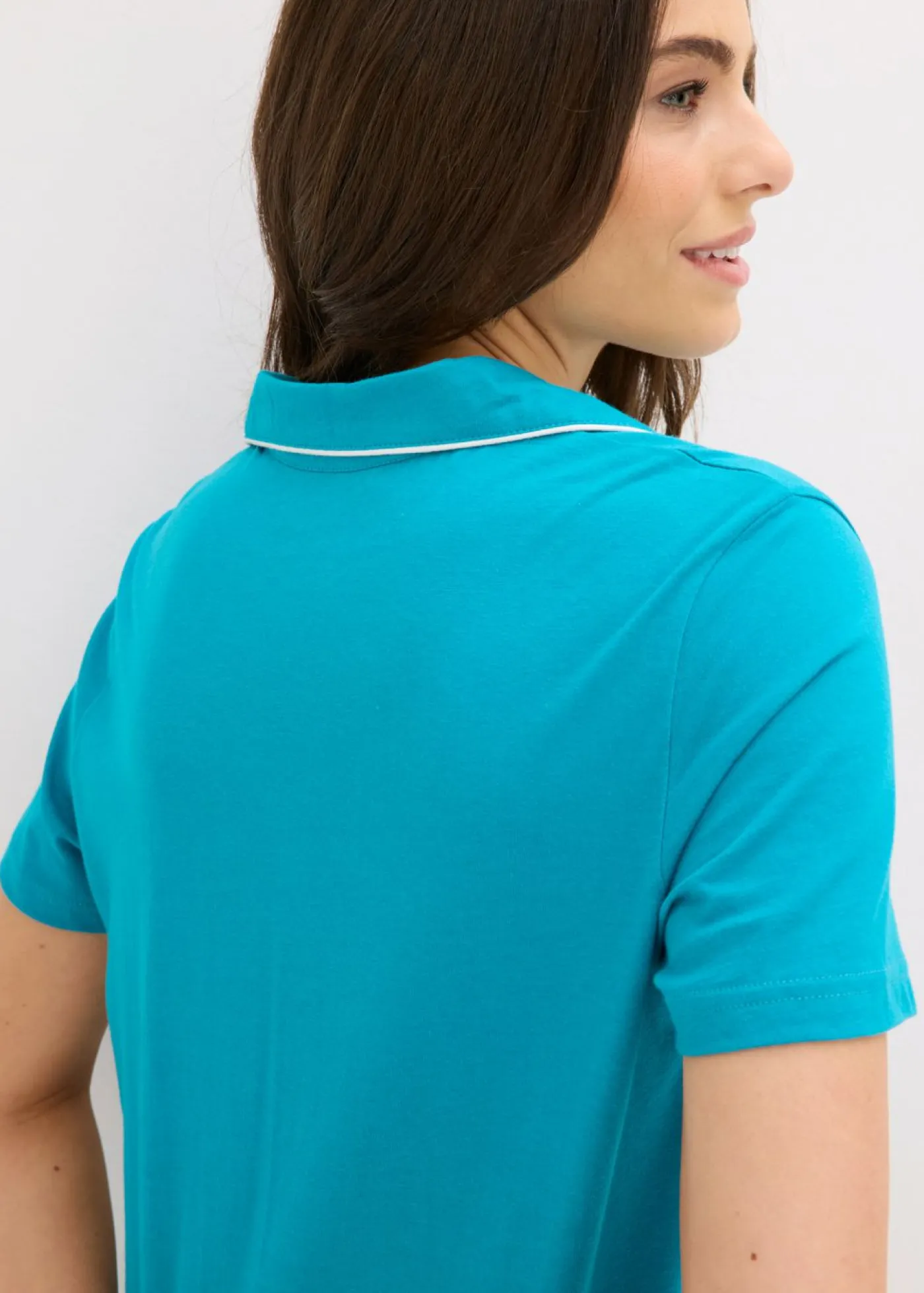 bonprix bonprix Pijama corto con botones Azul laguna Outlet