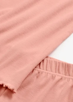 bonprix bonprix Pijama corto con delicado ribete de encaje Rosa vintage Best