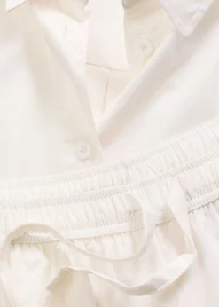 bonprix bonprix Pijama corto de algodón puro Blanco Sale
